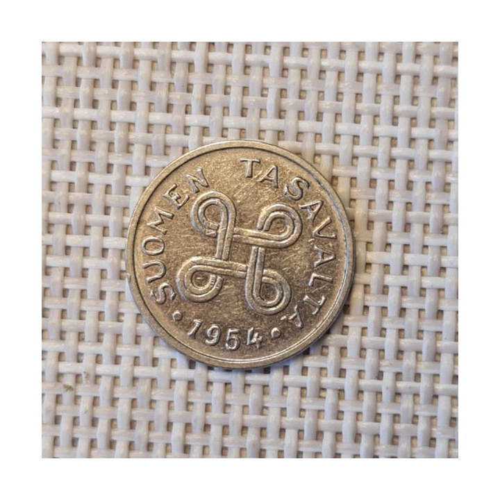 Finland 1 Markka 1954 KM-36a VF