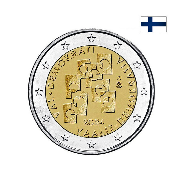 Finland 2 Euro 2024 "Elections & Democracy" UNC