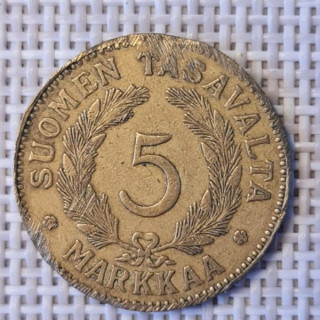 Finland 5 Markkaa 1931 KM-31 F