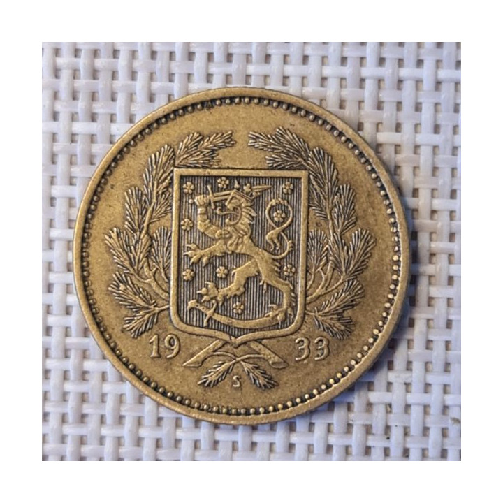 Finland 5 Markkaa 1933 KM-31 VF