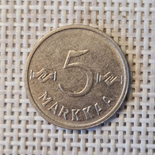 Finland 5 Markkaa 1955 KM-37a VF