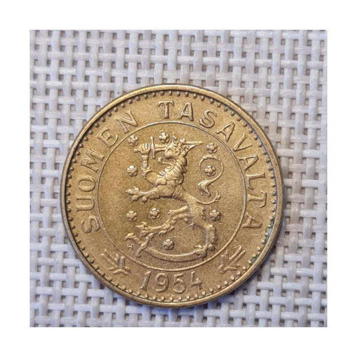 Finland 20 Markkaa 1954 "Long" KM-39 VF