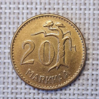 Finland 20 Markkaa 1954 "Long" KM-39 XF