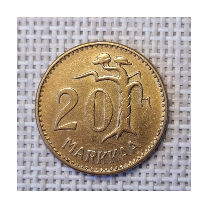 Finland 20 Markkaa 1954 "Long" KM-39 XF