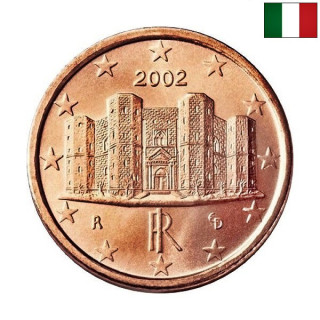 Italy 1 Euro Cent 2002 KM-210 UNC