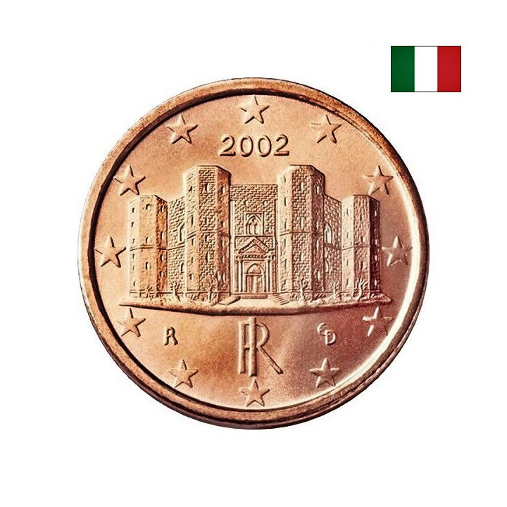 Italy 1 Euro Cent 2002 KM-210 UNC