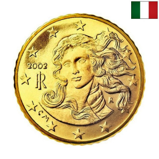 Italy 10 Euro Cent 2002 KM-213 UNC