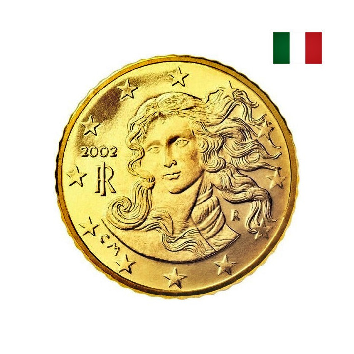 Italy 10 Euro Cent 2002 KM-213 UNC