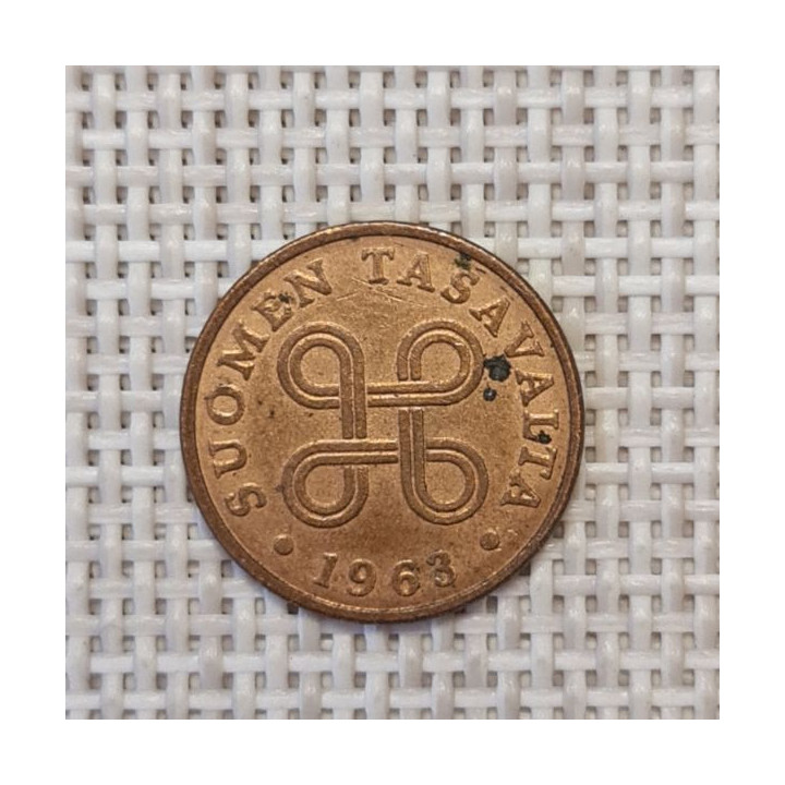 Finland 1 Penni 1963 KM-44 VF