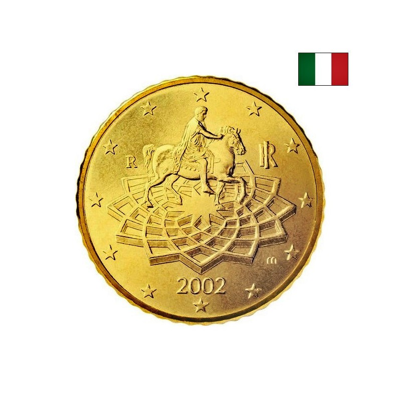 Italy 50 Euro Cent 2002 KM-215 UNC