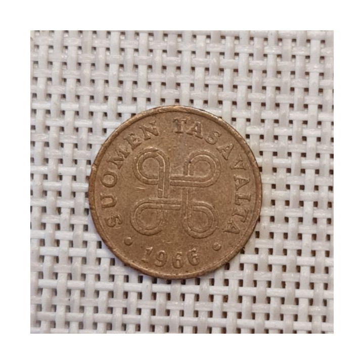 Finland 1 Penni 1966 KM-44 VF