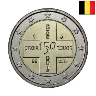 Belgium 2 Euro 2014 "Red Cross" UNC