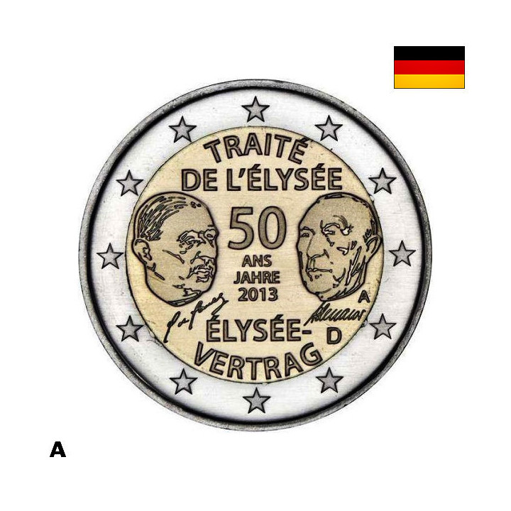 Germany 2 Euro 2013 A "Elysée Treaty" UNC