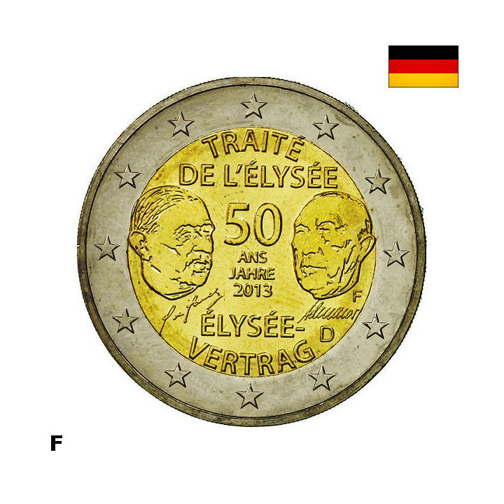 Germany 2 Euro 2013 F "Elysée Treaty" UNC