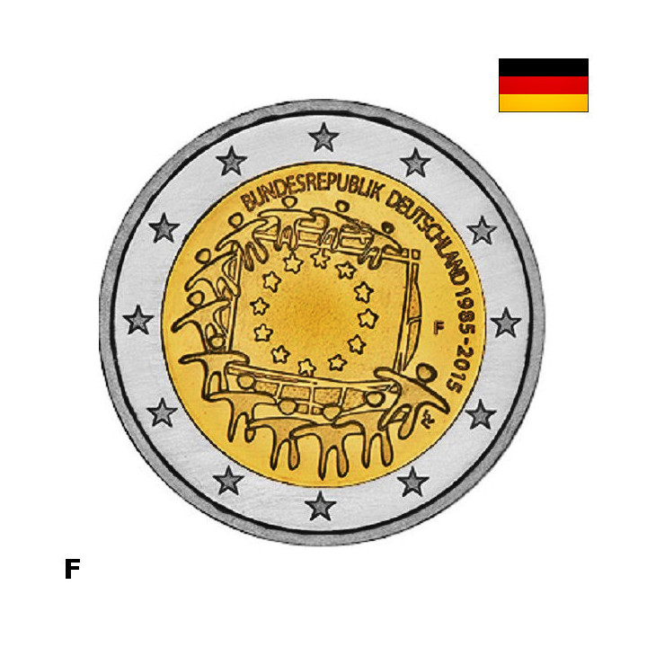 Germany 2 Euro 2015 F "Flag (EUF)" UNC