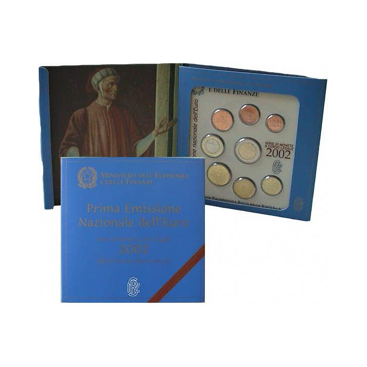 Italy Official Euro Set (3,88€) 2002 BU