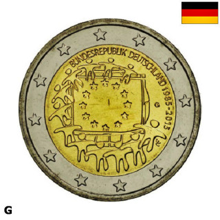 Germany 2 Euro 2015 G "Flag (EUF)" UNC