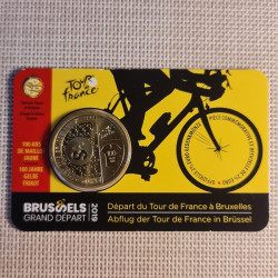 Belgium 2 1/2 Euro 2019 "Tour de France" BU (French, Coin Card)