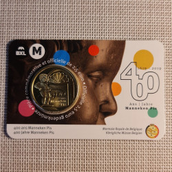 Belgium 2 1/2 Euro 2019 "Manneken Pis" BU (French, Coin Card)