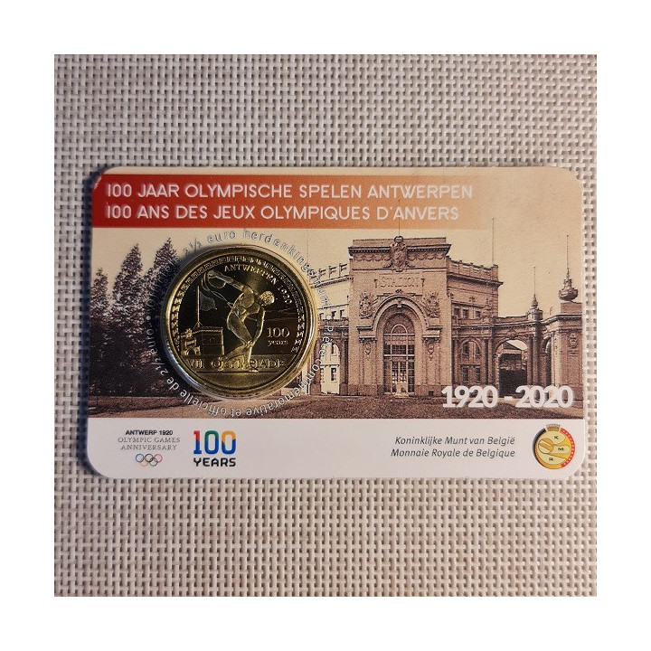 Belgium 2 1/2 Euro 2020 "Summer Olympics" BU (Dutch, Coin Card)