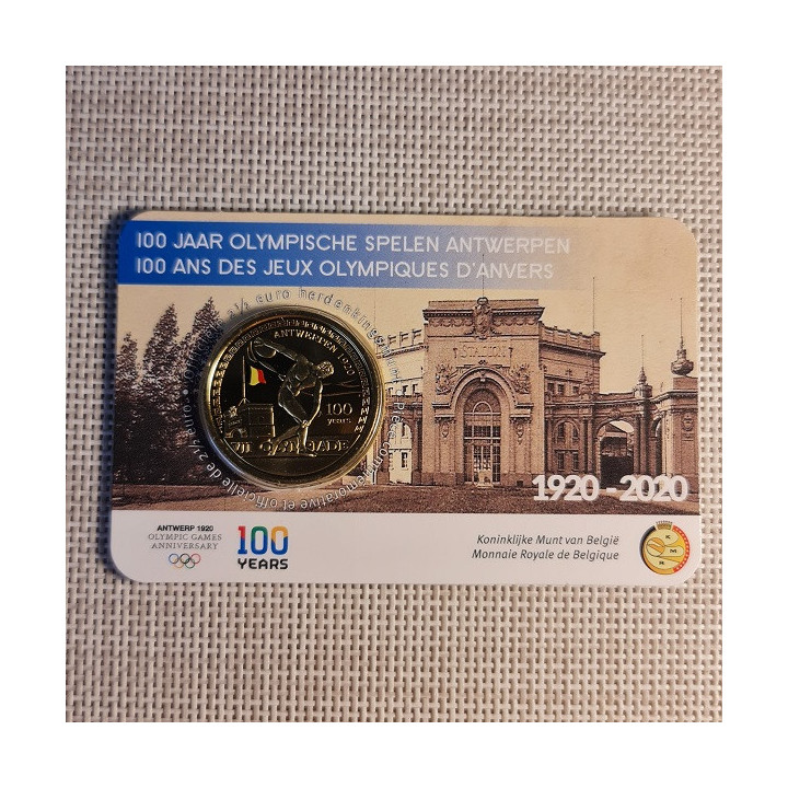 Belgium 2 1/2 Euro 2020 "Summer Olympics" BU (Colored, Dutch, Coin Card)