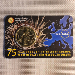 Belgium 2 1/2 Euro 2020 "Peace & Freedom" BU (Dutch, Coin Card)