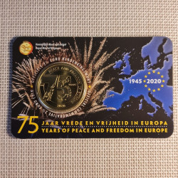 Belgium 2 1/2 Euro 2020 "Peace & Freedom" BU (Dutch, Coin Card)