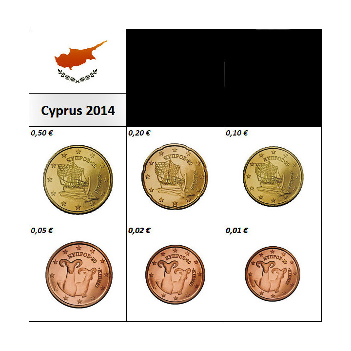 Cyprus 1 - 50 Euro Cents 2014 UNC