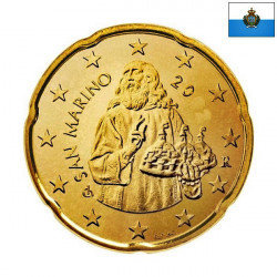 San Marino 20 Euro Cent 2007 KM-444 UNC