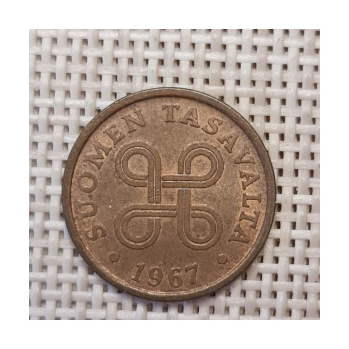 Finland 5 Penniä 1967 KM-45 VF