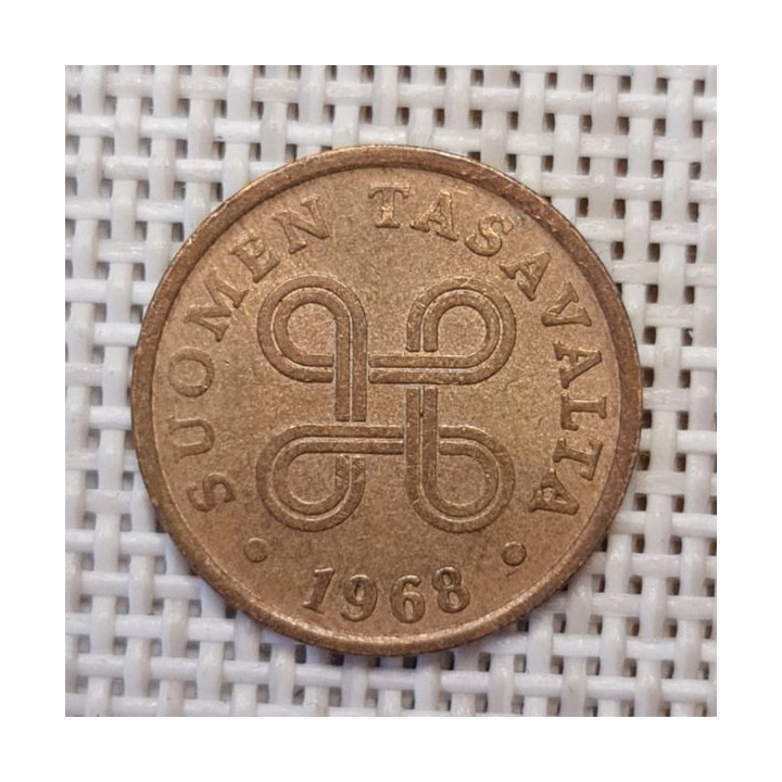 Finland 5 Penniä 1968 KM-45 VF
