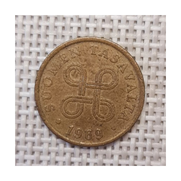 Finland 5 Penniä 1969 KM-45 VF