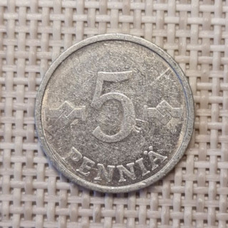 Finland 5 Penniä 1978 KM-45a VF