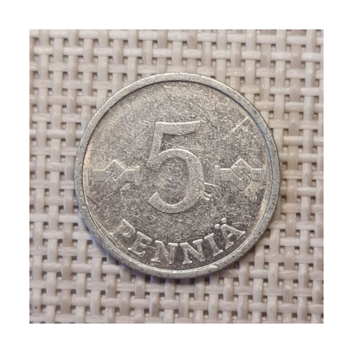 Finland 5 Penniä 1984 KM-45a VF