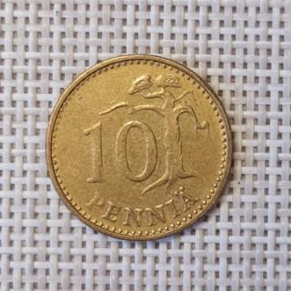 Finland 10 Penniä 1966 KM-46 VF