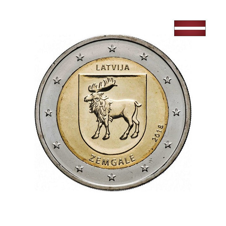 Latvia 2 Euro 2018 "Semigallia" UNC