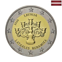 Latvia 2 Euro 2020 "Latgalian Ceramics" UNC
