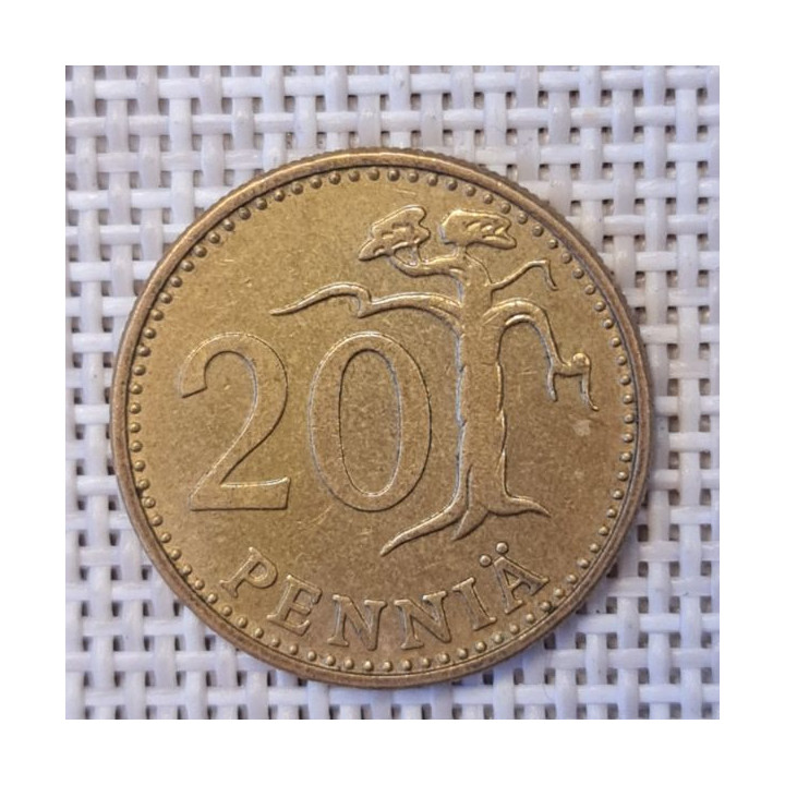 Finland 20 Penniä 1966 KM-47 VF