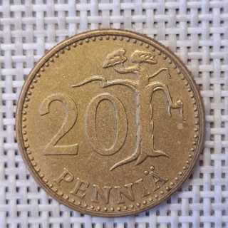 Finland 20 Penniä 1968 KM-47 VF