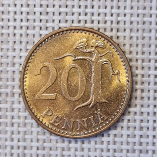 Finland 20 Penniä 1969 KM-47 XF