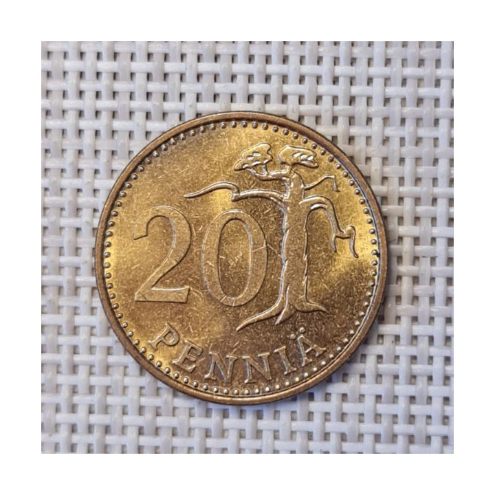 Finland 20 Penniä 1969 KM-47 XF