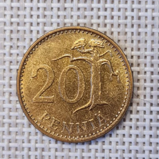 Finland 20 Penniä 1970 KM-47 XF