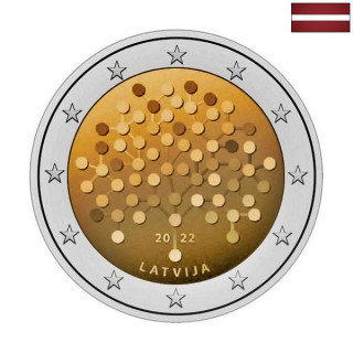 Latvia 2 Euro 2022 "Financial Literacy" UNC