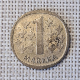 Finland 1 Markka 1966 KM-49 VF