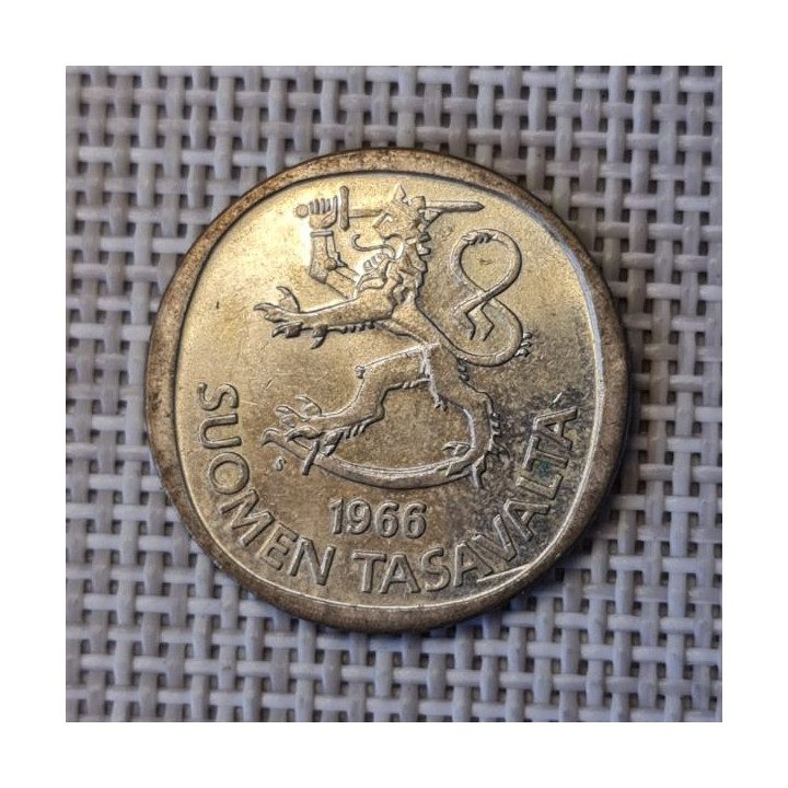 Finland 1 Markka 1966 KM-49 VF
