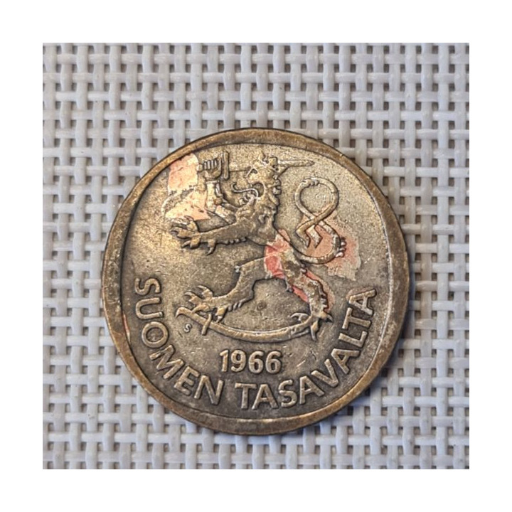 Finland 1 Markka 1966 KM-49 VF