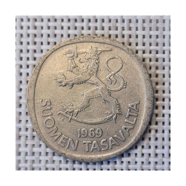 Finland 1 Markka 1969 KM-49a VF