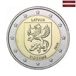 Latvia 2 Euro 2016 "Vidzeme" BU (Coin Card)