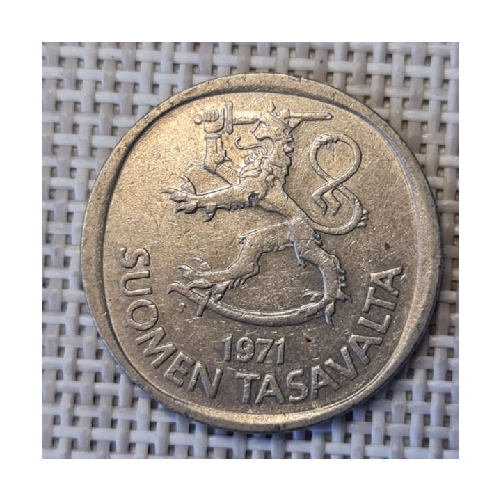 Finland 1 Markka 1971 KM-49a VF