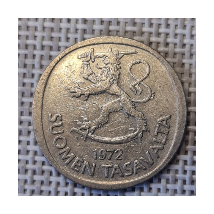 Finland 1 Markka 1972 KM-49a VF